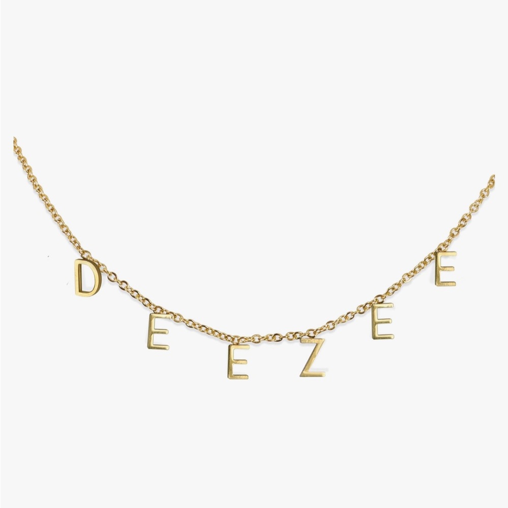 Delta Zeta DeeZee Necklace Gold Plated